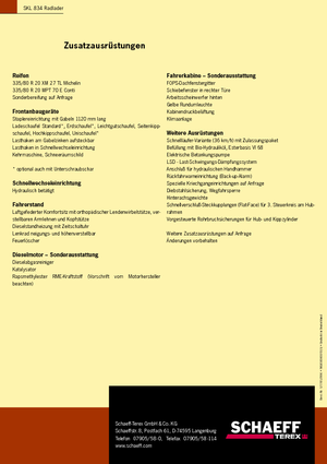 Wheel Loaders Terex-Schaeff SKL 834