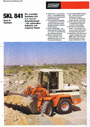 Wheel Loaders Terex-Schaeff SKL 841 B