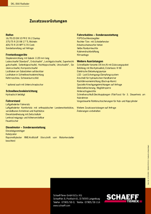 Wheel Loaders Terex-Schaeff SKL 844