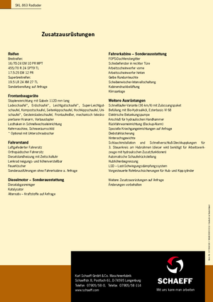 Wheel Loaders Terex-Schaeff SKL 863