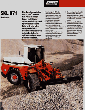 Wheel Loaders Terex-Schaeff SKL 871