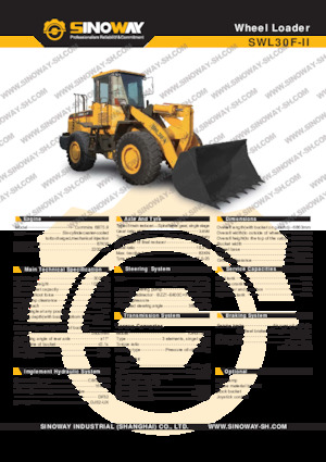 Wheel Loaders Sinoway SWL30F-II