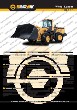 Wheel Loaders Sinoway SWL60F