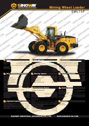 Wheel Loaders Sinoway SWL75F