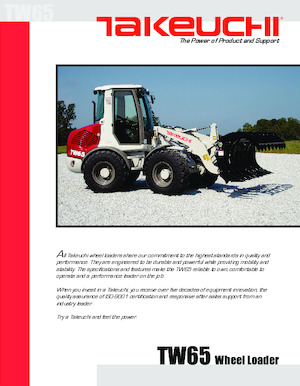 Tekerlekli yükleyiciler Takeuchi TW65