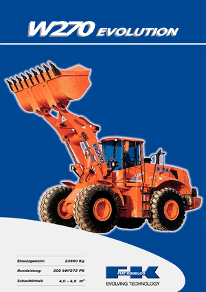 Tekerlekli yükleyiciler Fiat Kobelco W 270 Evolution