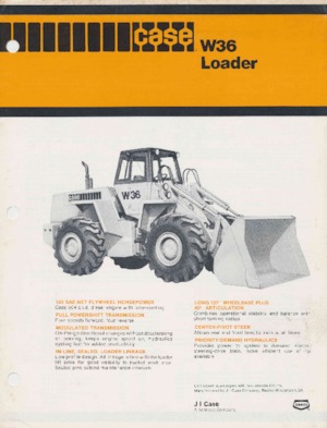 Wheel Loaders Case W 36