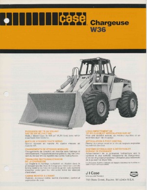 Wheel Loaders Case W 36