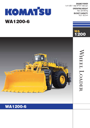 Wheel Loaders Komatsu WA1200-6