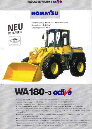 Wheel Loaders Komatsu WA180PT-3 active