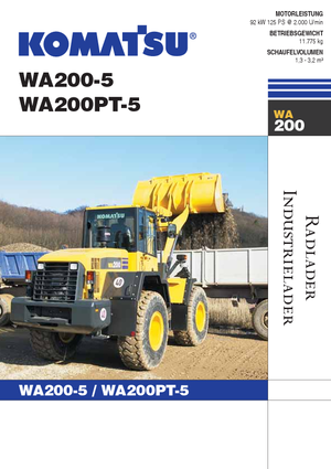 Wheel Loaders Komatsu WA200-5