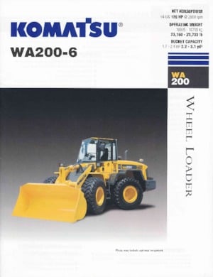 Wheel Loaders Komatsu WA 200-6