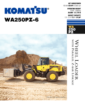 Tekerlekli yükleyiciler Komatsu WA250PZ-6