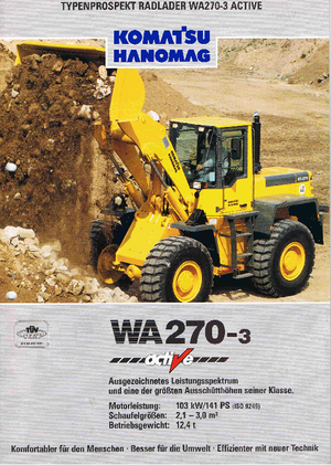 Wheel Loaders Komatsu WA270-3 active