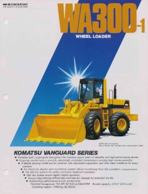 Tekerlekli yükleyiciler Komatsu WA 300-1