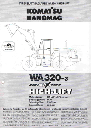 Wheel Loaders Komatsu WA320-3 active
