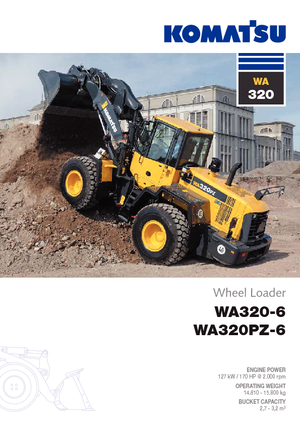 Tekerlekli yükleyiciler Komatsu WA320-6