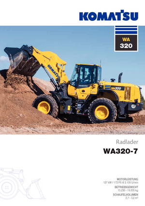 Tekerlekli yükleyiciler Komatsu WA320-7