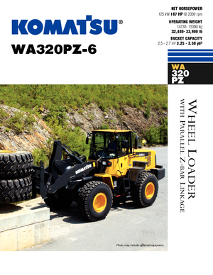 Tekerlekli yükleyiciler Komatsu WA320PZ-6