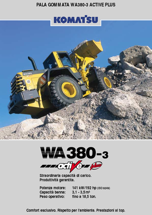 Wheel Loaders Komatsu WA380-3 active Plus