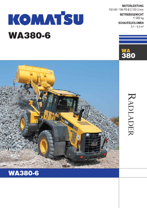 Wheel Loaders Komatsu WA380-6