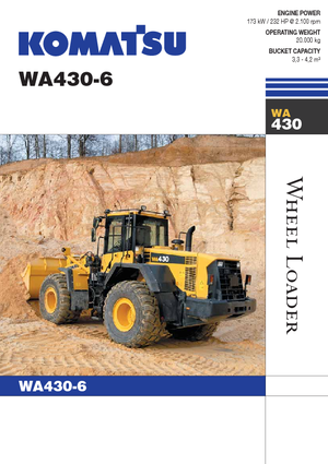 Wheel Loaders Komatsu WA430-6E0