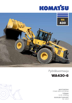 Wheel Loaders Komatsu WA430-6E0