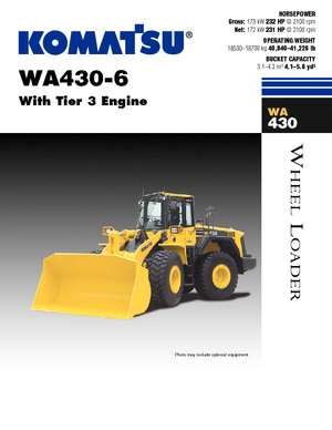 Wheel Loaders Komatsu WA430-6E0