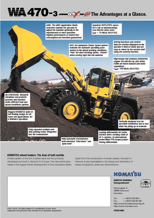 Wheel Loaders Komatsu WA470-3 active Plus