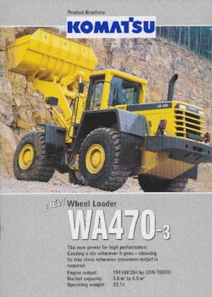 Tekerlekli yükleyiciler Komatsu WA 470-3