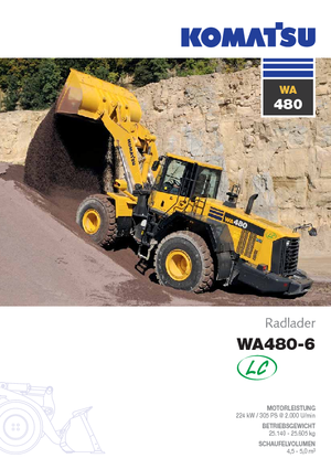 Wheel Loaders Komatsu WA480LC-6