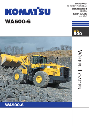 Wheel Loaders Komatsu WA500-6
