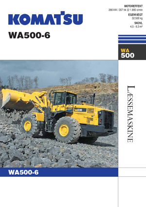Wheel Loaders Komatsu WA500-6