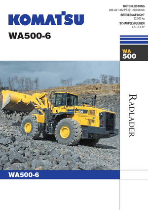 Wheel Loaders Komatsu WA500-6