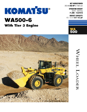 Wheel Loaders Komatsu WA500-6