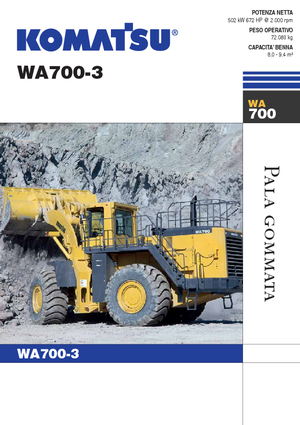 Wheel Loaders Komatsu WA700-3