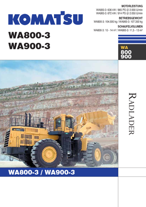 Wheel Loaders Komatsu WA800-3