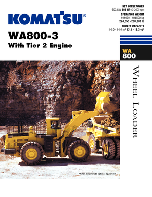Wheel Loaders Komatsu WA800-3
