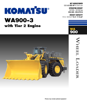 Wheel Loaders Komatsu WA900-3