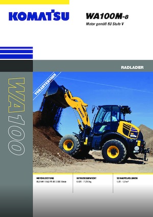 Tekerlekli yükleyiciler Komatsu WA100M-8E0