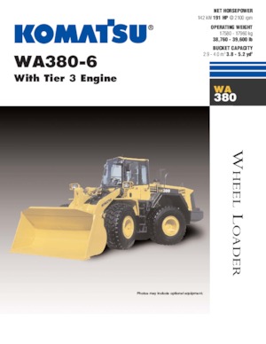 Wheel Loaders Komatsu WA380-6