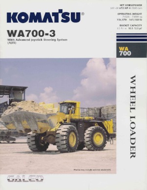 Wheel Loaders Komatsu WA700-3