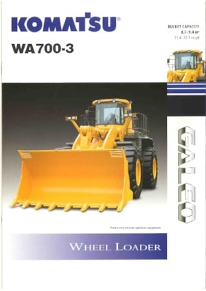 Wheel Loaders Komatsu WA700-3A