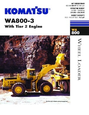 Tekerlekli yükleyiciler Komatsu WA800-3