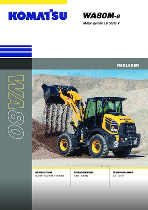 Tekerlekli yükleyiciler Komatsu WA80M-8E0