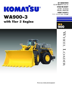 Tekerlekli yükleyiciler Komatsu WA900-3