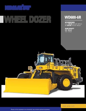 Tekerlekli dozer Komatsu WD600-6R