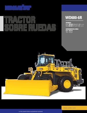 Tekerlekli dozer Komatsu WD600-6R