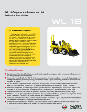 Wheel Loaders Wacker Neuson WL 18