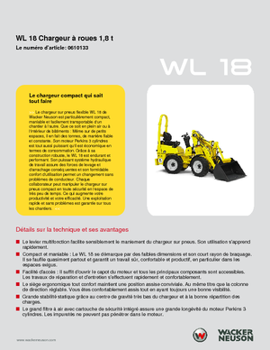 Wheel Loaders Wacker Neuson WL 18